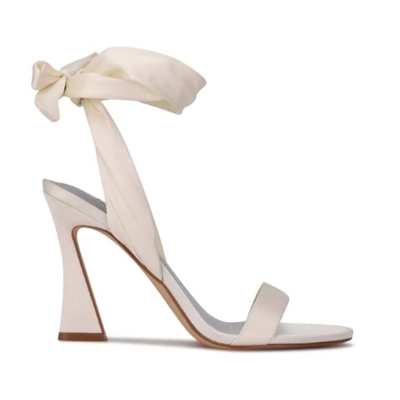 Nine West Kelsie Ankle Wrap Heeled Dress Sandals New Size 12 - Picture 2 of 6